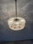 Vintage ceilinglamp, 1970 plug and play 5 x e-14 kristalls and plastick very strange model dims; h= 58 w+d= 34 cm b-nr.35...