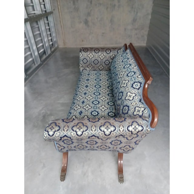 Traditional Vintage American Empire Style Sofa For Sale - Image 3 of 10