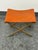 Cb2 Leather Director's Stool For Sale - Image 9 of 12