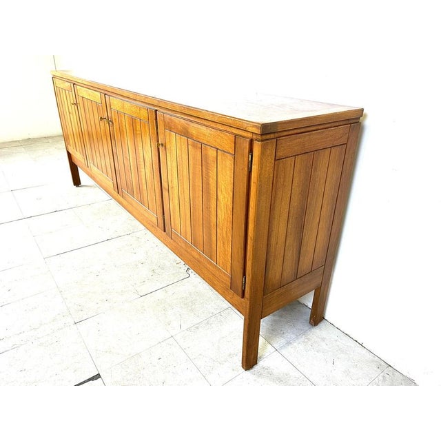 Vintage Oak Sideboard attributed to Van Den Berghe Pauvers, 1970s For Sale - Image 12 of 15
