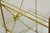 Mid Century Italian Modern 3 Tier Brass & Glass X-Frame Rolling Bar Cart Table For Sale - Image 11 of 12