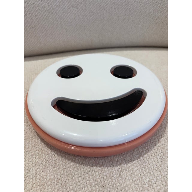 Contemporary Exhibited Beverly Bev Fishman Smiley Face Resin Wall Sculpture With Phosphorescent Pigment, Signed, 2010, David Richard Gallery For Sale - Image 3 of 13
