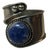 Vintage Sodalite and Silver Bypass Ring (Size 8) For Sale