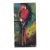 Vintage 1920s Original Parrot Bird Painting on Canvas For Sale