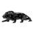 Mid-Century Modern Porcelain Black Lion Table Sculpture For Sale