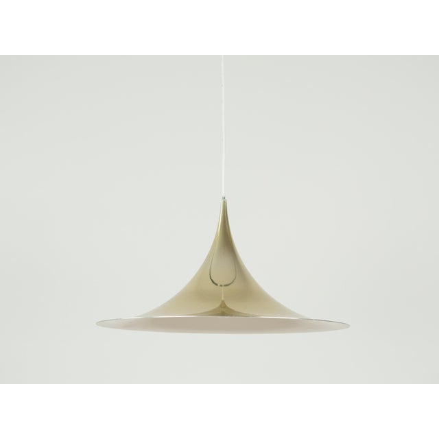 Vintage Semi Pendant Lamp by Bonderup and Thorup for Fog & Mørup, 1968 For Sale - Image 3 of 12