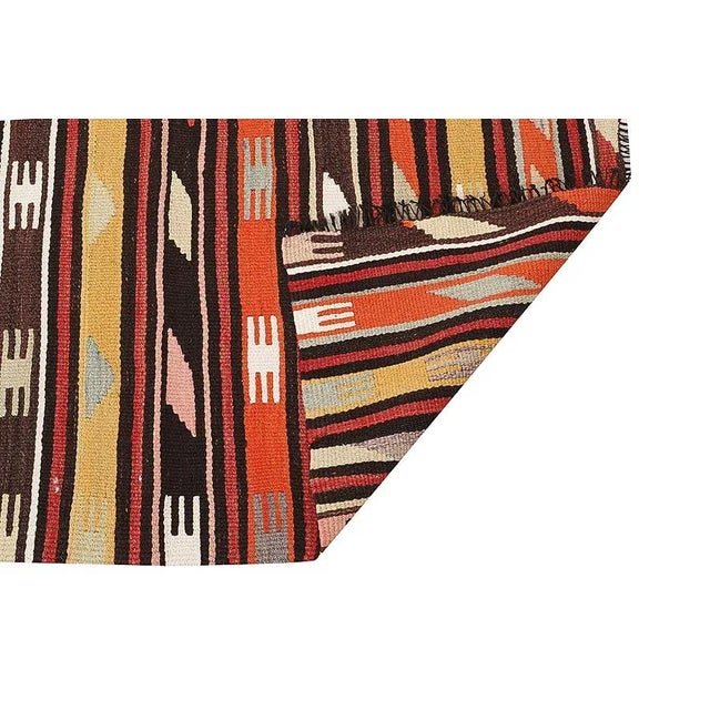 Mid 20th Century Vintage Turkish Kilim Rug For Sale - Image 5 of 7