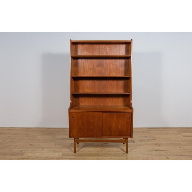 Mid-Century Modern Mid-Century Modern Teak Shelf by Johannes Sorth for Bornholm, 1960s For Sale - Image 3 of 18