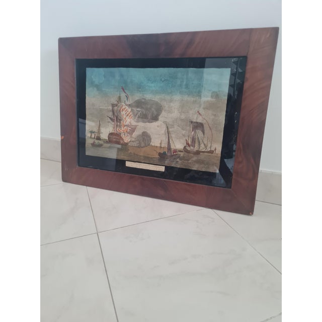 A rare and fully documented 18th-century vue d'optique — a type of large hand-coloured engraving produced specifically for...