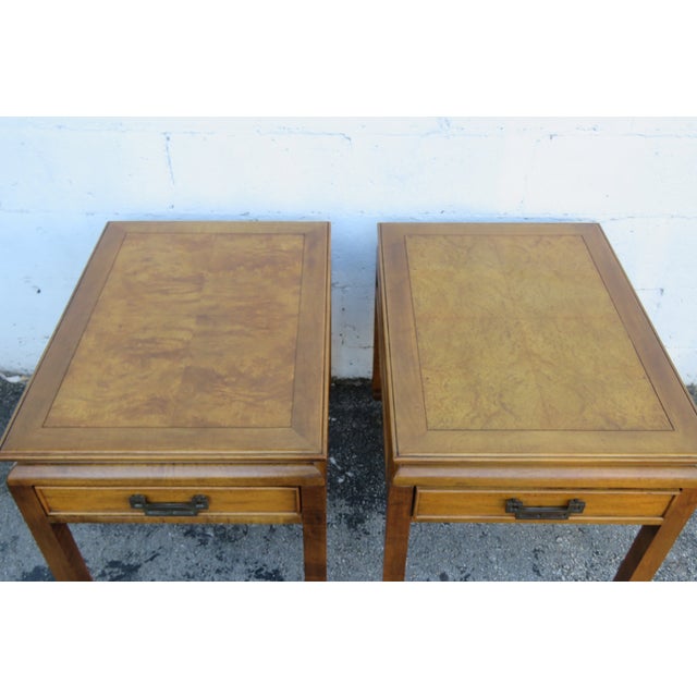 Century Furniture Hollywood Regency Pair of Side End Tables 6262 For Sale - Image 13 of 15