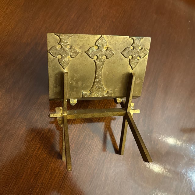 19th Century Bronze Letter Rack in the Form of a Medieval Book For Sale - Image 6 of 7