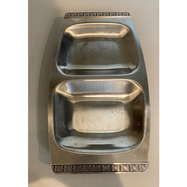 Mid-Century Modern Mid-Century Modern Stainless Steel Cocktail Dishes- Set of 3 For Sale - Image 3 of 6