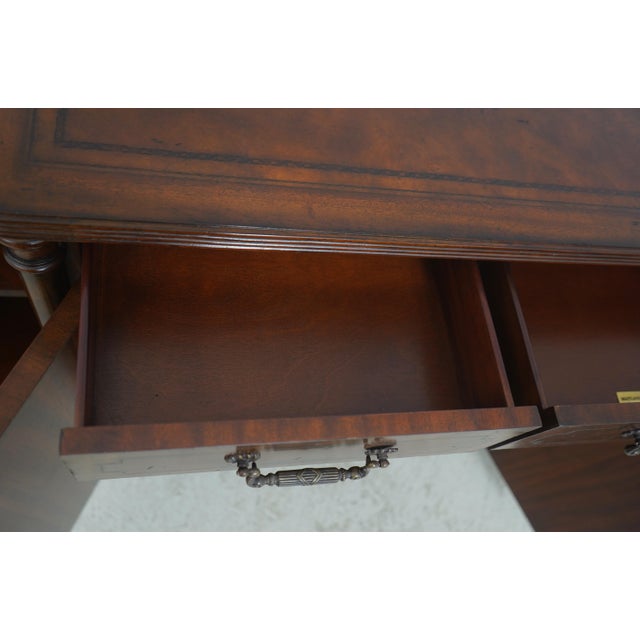 Maitland - Smith Maitland Smith Mahogany Bookspline Door Bookcase Credenza For Sale - Image 4 of 18