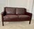 1960s Vintage Danish Dark Cognac Leather Two-Seater Sofa from Stouby, 1960s For Sale - Image 5 of 18