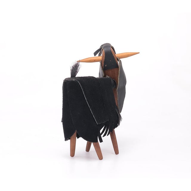 Vintage Teak Goat by Frank Meisler, 1960s For Sale - Image 4 of 8