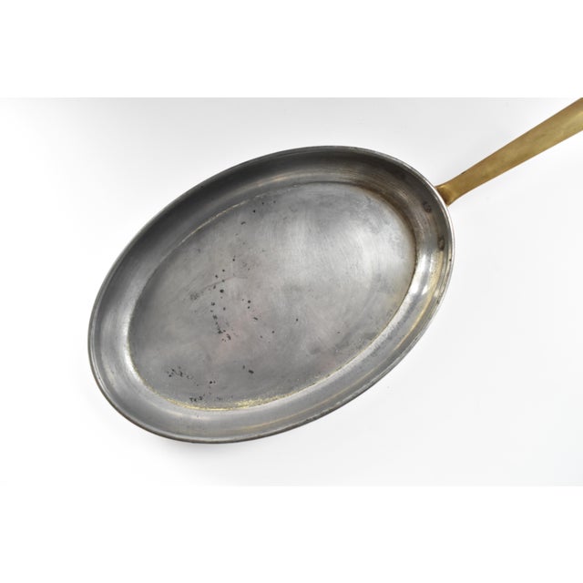 Mid 20th Century Antique French Copper TinLined Elongated Oval Fish