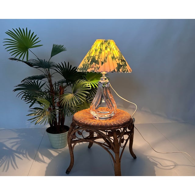 1960s Sculptural Mouth-Blown Crystal Art Glass Table Lamp from Vannes Le Chatel, France, 1960s For Sale - Image 5 of 17
