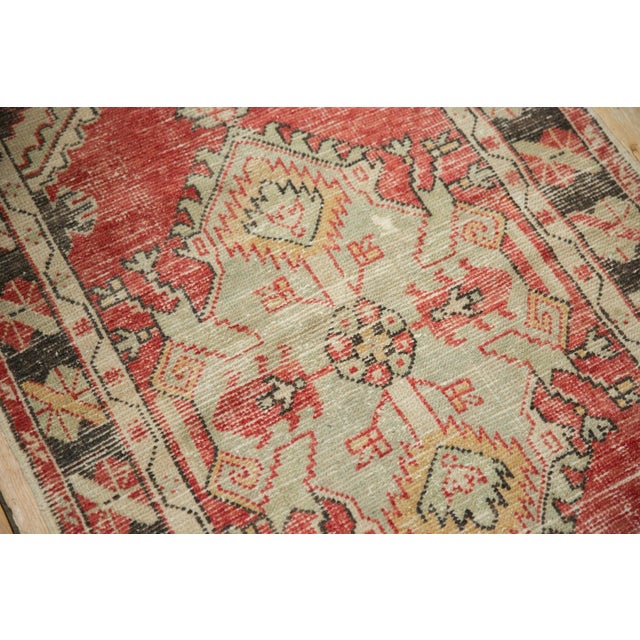 Vintage Distressed Oushak Rug Runner - 2'9" x 5'3" For Sale - Image 9 of 10