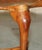 Brown Burr Yew Wood Tripod Stool with Timber Grain For Sale - Image 8 of 18