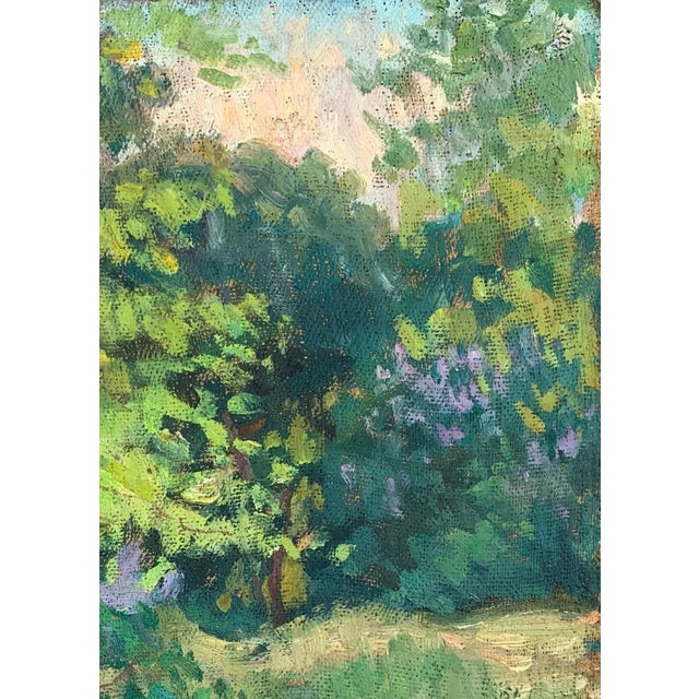 Realism Summer Forest Oil Painting, Ukrainian Soviet Art by Sokolovsky G., 1962 47-33 For Sale - Image 3 of 6