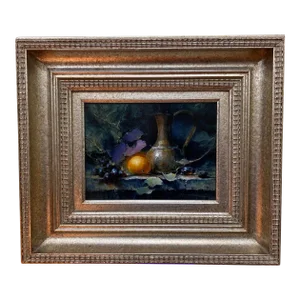 Larry Clingman "Embellished Orange" Original Still Life Oil Painting C.2012
