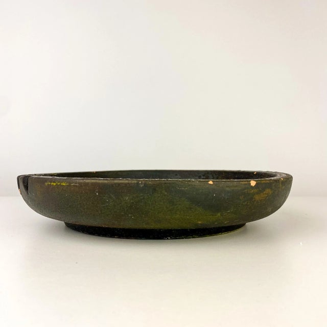 Vintage Bitossi Ceramic Ashtray With Etruscan Glaze Finish For Sale - Image 9 of 13