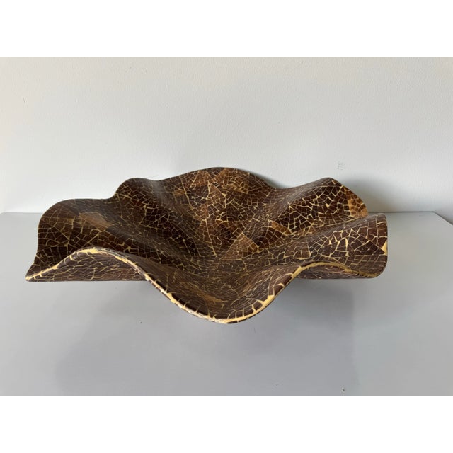 1980s Large - 1980s Vintage Organic Cococnut Shell Sculptural Bowl/Sold For Sale - Image 5 of 12