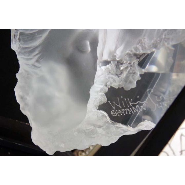 1990s Michael Wilkinson "Temple Fragment" Acrylic Sculpture Hand Signed For Sale In Denver - Image 6 of 8