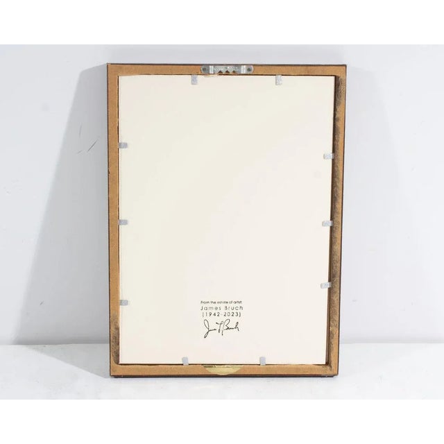 Paper 1960s Charcoal Portrait Drawing by James L. Bruch For Sale - Image 7 of 7