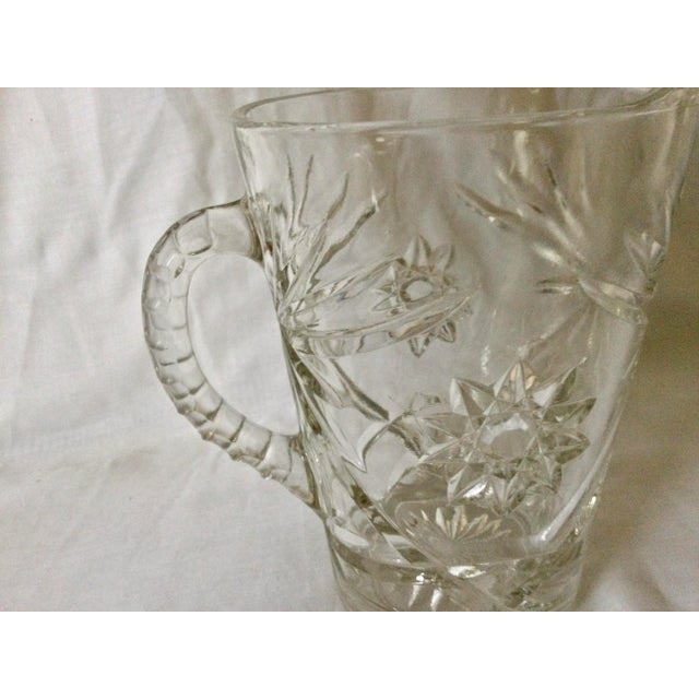 Vintage Anchor Hocking Early American Prescut Pitcher | Chairish