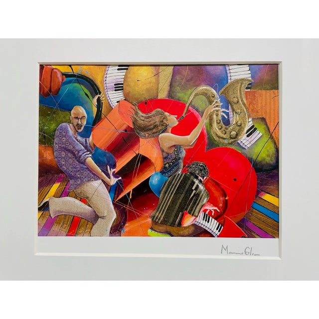 Contemporary Marcus Glenn Love That Jazz Glossy Signed Serio Framed Lithograph For Sale - Image 3 of 10
