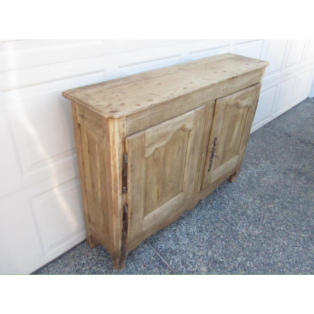 Rustic European Antique French Weathered Oak Buffet For Sale - Image 3 of 17