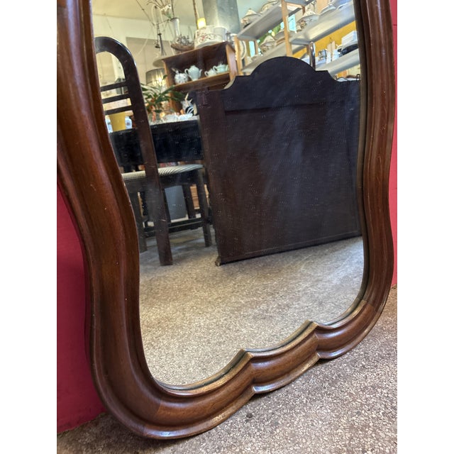 Antique Mirror in Wooden Frame, 1890s For Sale - Image 4 of 7