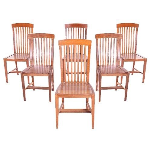 Portuguese Dining Chairs from Olaio, 1950s, Set of 6 For Sale - Image 4 of 4