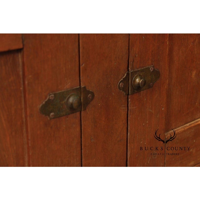Antique Country Pine Slant Front Schoolmaster’s Desk For Sale - Image 4 of 18