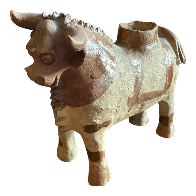 Antique Peruvian TORITA DE PUCARA Incan Ritual Vessel- Museum Deaccession For Sale