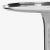 Modern Round Top Sleek Table in Silver For Sale - Image 3 of 4