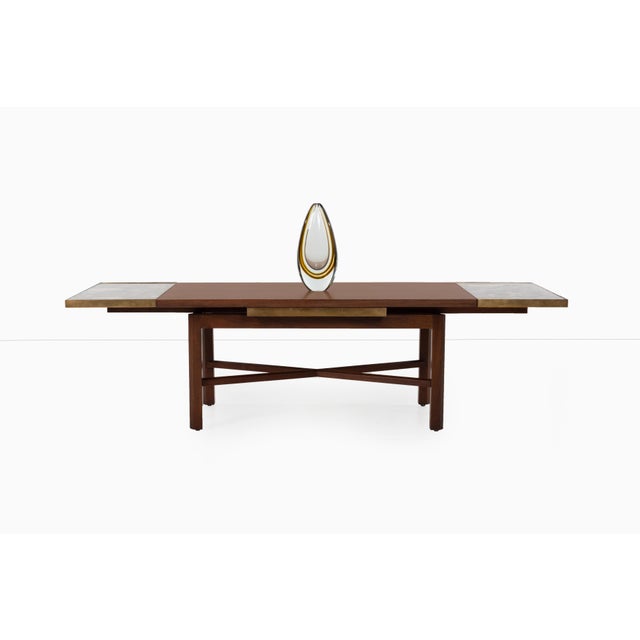 Metal Edward Wormley for Dunbar Extension Coffee Table For Sale - Image 7 of 11