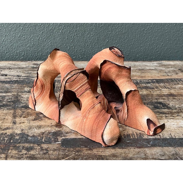 Vintage Natural Form Ceramic Bookends For Sale - Image 9 of 18