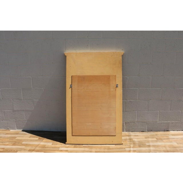 Vintage Italian Neoclassical Hand-Carved Wood Trumeau Wall Mirror, 1950s For Sale - Image 16 of 18