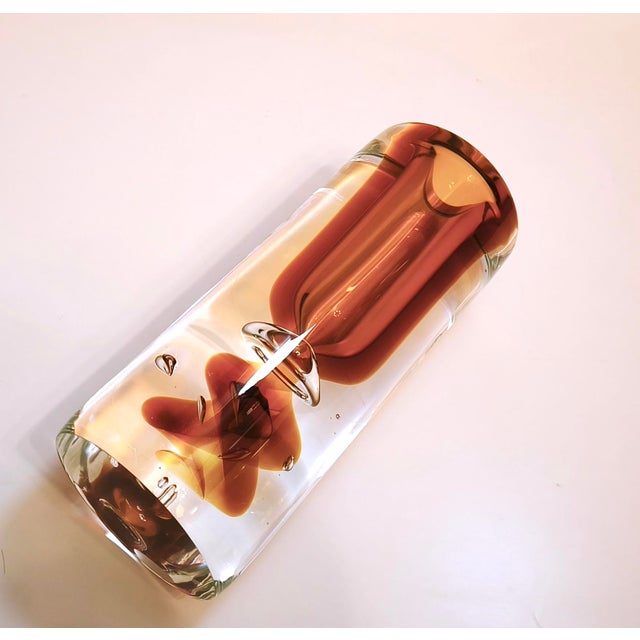 Brown Tara Vase by Vladan Solnička for Prince Art Glass, 1990s For Sale - Image 8 of 18