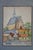 Mid 20th Century Helen McRae Church Steeple Cityscape Watercolor Painting 9" For Sale - Image 6 of 8