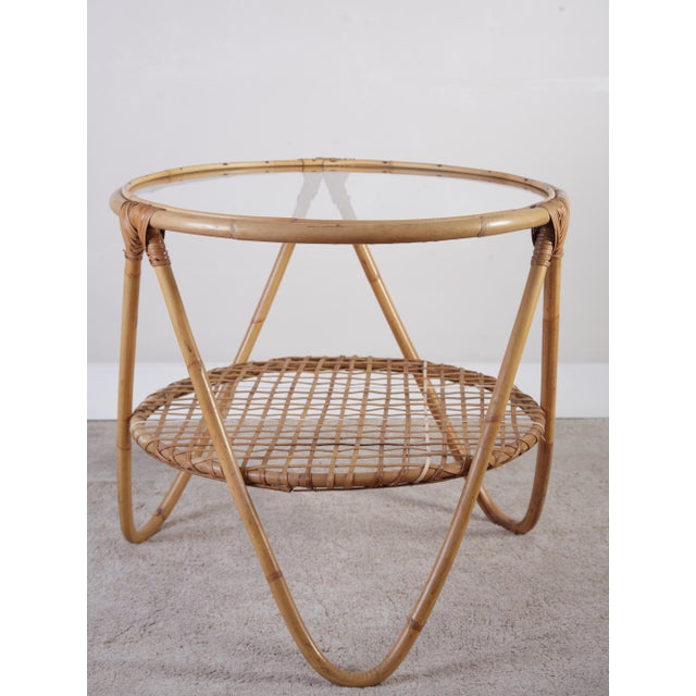 Mid-Century Modern Mid-Century Modern Rattan Coffee Table by Alan Fuchs for Uluv, 1960s For Sale - Image 3 of 6