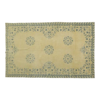 Early 20th Century Neutral Chinese Rug - 5'2" x 7'11" For Sale