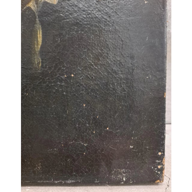 18th - 19th C. Portrait Painting After Petrus Staverenus Depicting Man Holding Bottle Oil on Canvas No Visible Signature...