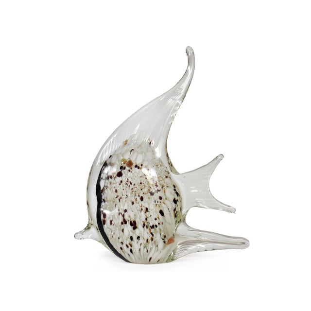 Glass Vintage Large Hand-Blown Glass Art Fish Figurine For Sale - Image 7 of 7