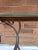 Mid 20th Century Vintage Mid Century Wrought Iron Console Sofa Table Sideboard With Glass Top For Sale - Image 5 of 7