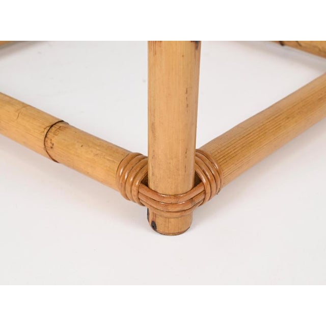 Nesting Tables in Bamboo and Brass, Italy, 1970s, Set of 3 For Sale - Image 10 of 15