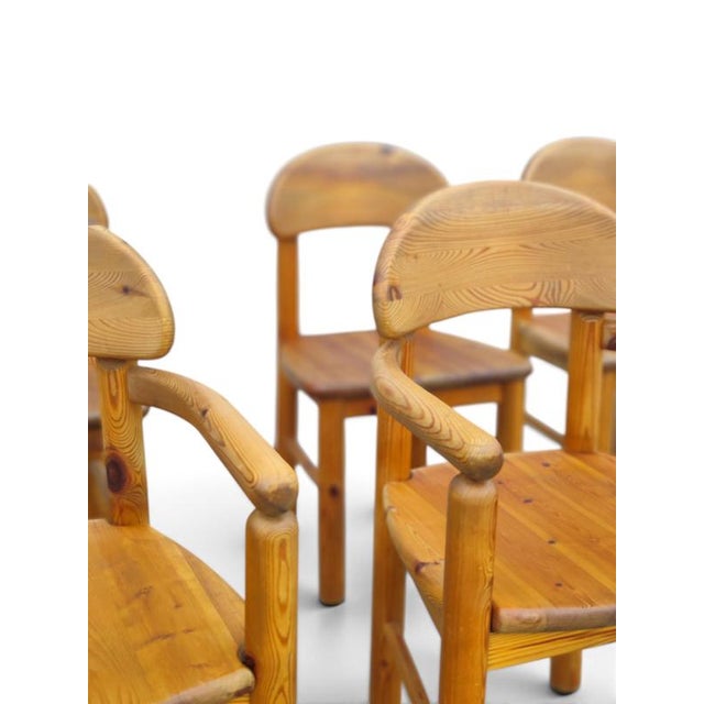 Rustic Chairs in the style of Rainer Daumiller, Set of 6 For Sale - Image 3 of 9