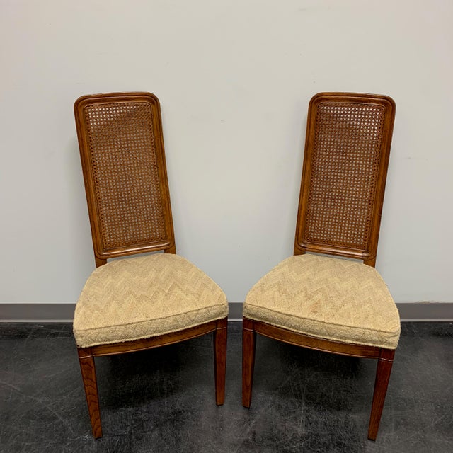 Henredon Artefacts Campaign Style Dining Side Chairs Pair 1 Chairish